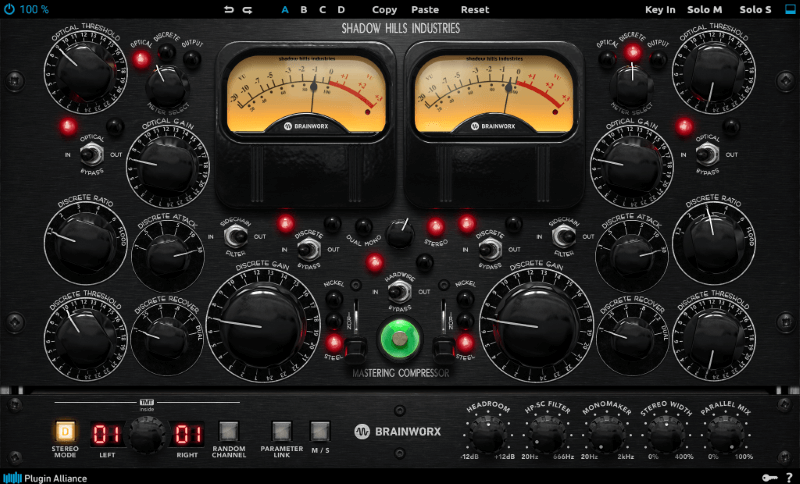 Brainworx『Shadow Hills Mastering Compressor Class A』の紹介