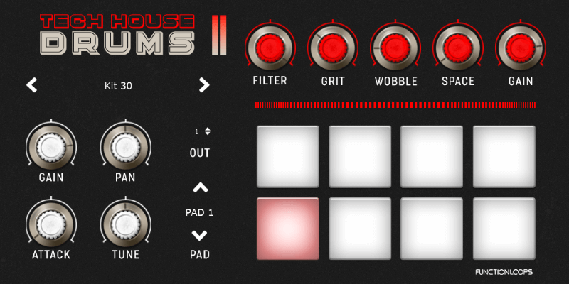 Function Loops『Free Tech House Drums Plugin』の紹介