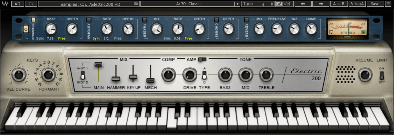 Waves Audio『Electric 200 Piano』の紹介